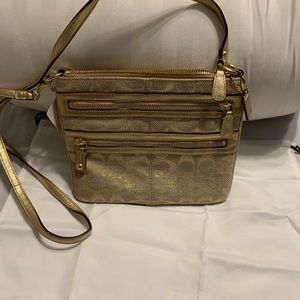 Coach cross body bag 9” wide 7 1/2 in height
